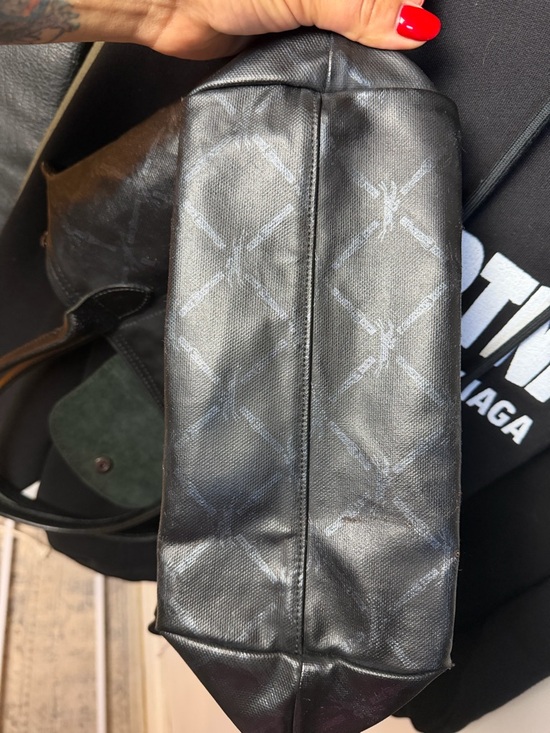 Longchamp Le Pliage Rare Coated Canvas Black Tote Bag – Made in France - Picture 15 of 16